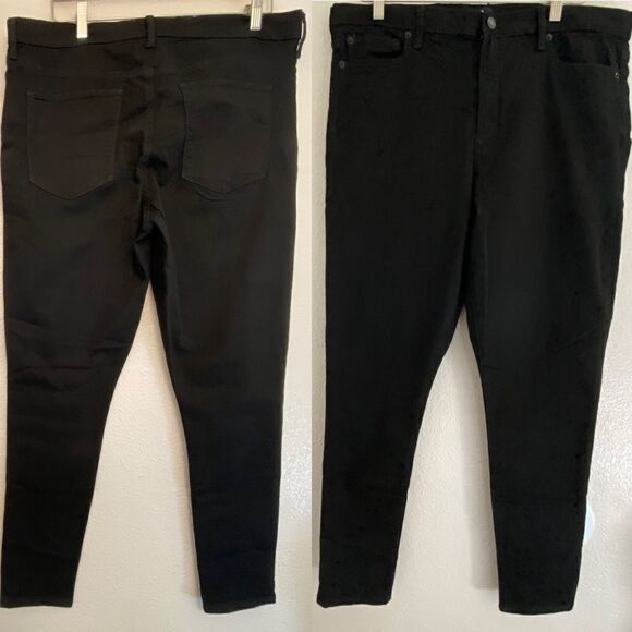 Gap High rise True Skinny Jeans Black denim -NWOT -34x29 regular - Picture 2 of 14